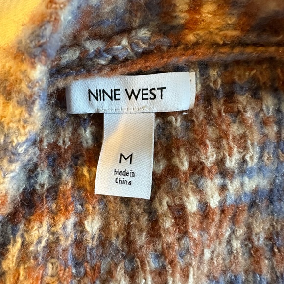 Nine West Multicolor Knit Cardigan- adjustable loose belt - Picture 2 of 16